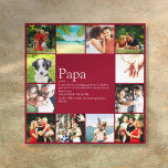 Impressão Em Tela Pai Pai Pai Definição 12 Foto Diversão Borgonha<br><div class="desc">Personalize as 12 fotos favoritas e a definição personalizada de seu pai, pai ou pai especial para criar um presente exclusivo para Dia de os pais, aniversários, Natal ou qualquer dia que você queira mostrar o quanto ele significa para você. Uma maneira perfeita de mostrar a ele o quão incrível...</div>