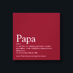 Impressão Em Tela Pai Pai Pai Papa Definição Diversão Borgonha<br><div class="desc">Personalize a definição de seu pai, pai, pai ou pai especial para criar um presente exclusivo para o dia, aniversários, Natal ou qualquer dia que você queira mostrar o quanto ele significa para você. Uma maneira perfeita de mostrar a ele o quão incrível ele é todos os dias. Projetado por...</div>