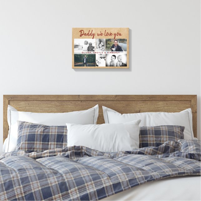 Impressão Em Tela Pai Russo com Crianças Pai Familiar Dia 6 (Insitu(Quarto))