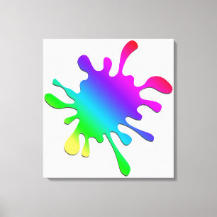 Impressão Em Tela Paint Blotter