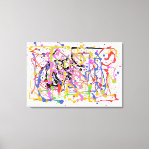 Impressão Em Tela Paint Splatter