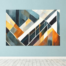 Impressão Em Tela Painted abstract art earth tone 