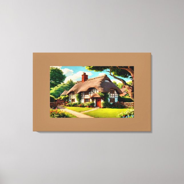 Impressão Em Tela País de origem inglês (Frente)