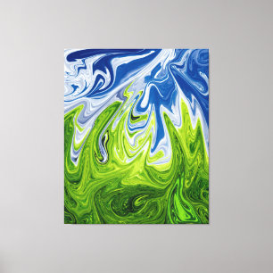 Impressão Em Tela Paisagem Abstrato Art   Melhor arte moderna