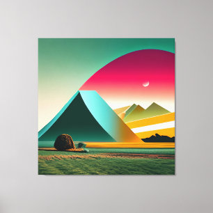 Impressão Em Tela Paisagem Abstrato moderna