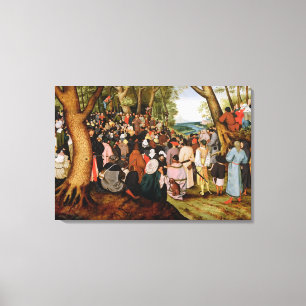 Impressão Em Tela Paisagem com St John o baptista que Preaching