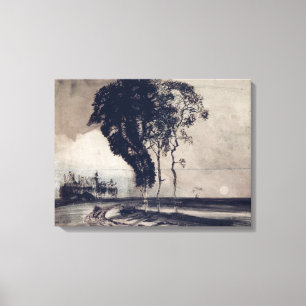 Impressão Em Tela Paisagem com três árvores, 1850