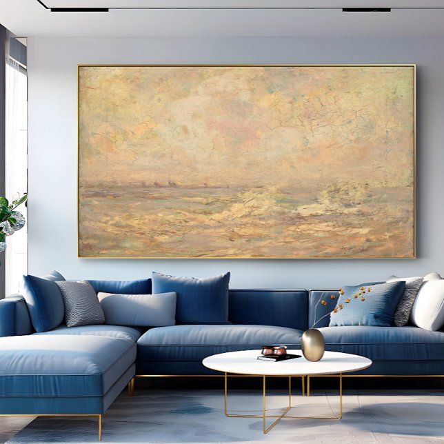 Impressão Em Tela Paisagem Costeira Romântica Antiquada (Criador carregado)