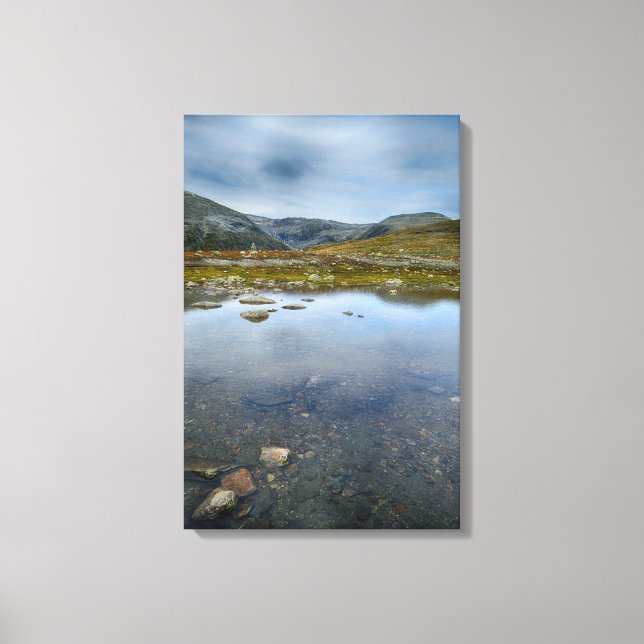 Impressão Em Tela Paisagem da Noruega (Frente)