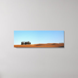 Impressão Em Tela paisagem da Toscana com panorama de tela de cipres