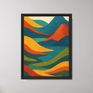 Impressão Em Tela Paisagem de abstrato