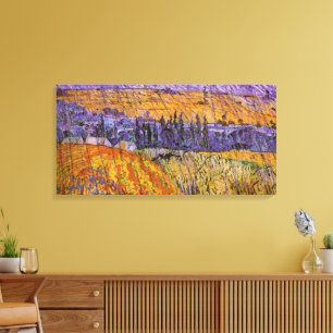 Impressão Em Tela Paisagem de Auvers em Chuva por Vincent van Gogh