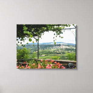 Impressão Em Tela Paisagem de cidade rural, França