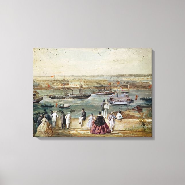 Impressão Em Tela Paisagem de Cuba (Frente)