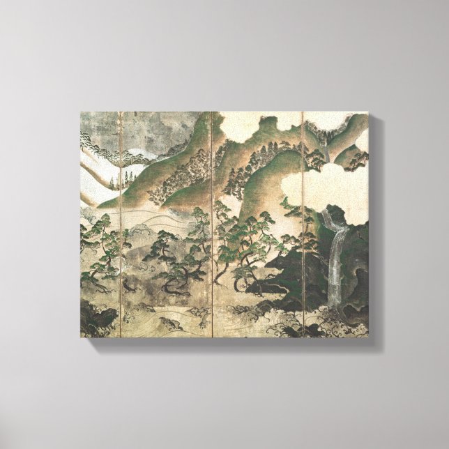 Impressão Em Tela Paisagem de inverno Lua (Frente)