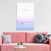 Paisagem de Pastel com um veleiro