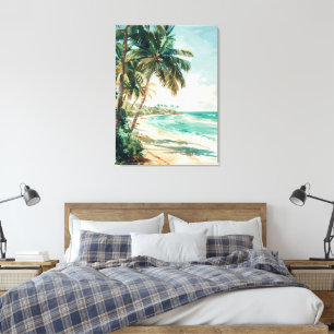 Impressão Em Tela Paisagem de Praia