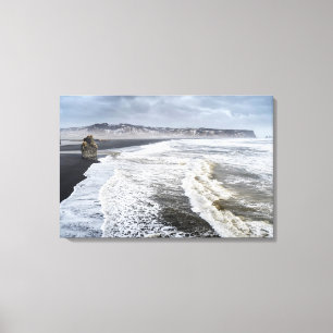 Impressão Em Tela Paisagem de Praia no Inverno