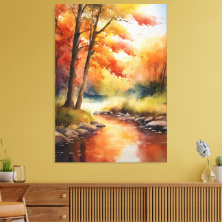 Impressão Em Tela Paisagem de Serene Autumn