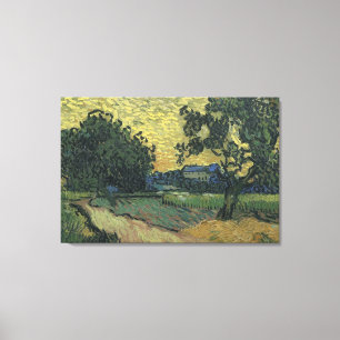 Impressão Em Tela Paisagem de Van Gogh ao Crepúsculo