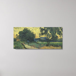 Impressão Em Tela Paisagem de Van Gogh ao Crepúsculo