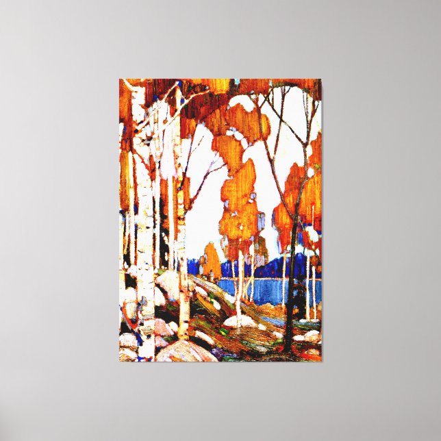 Impressão Em Tela Paisagem Decorativa de Tom Thomson (Frente)