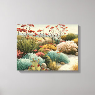 Impressão Em Tela Paisagem Desértica Botânica