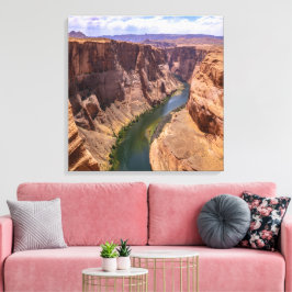 Impressão Em Tela Paisagem Deslumbrante do Grand Canyon e do Rio Col