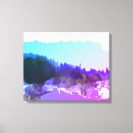 Impressão Em Tela Paisagem digital_art lilac