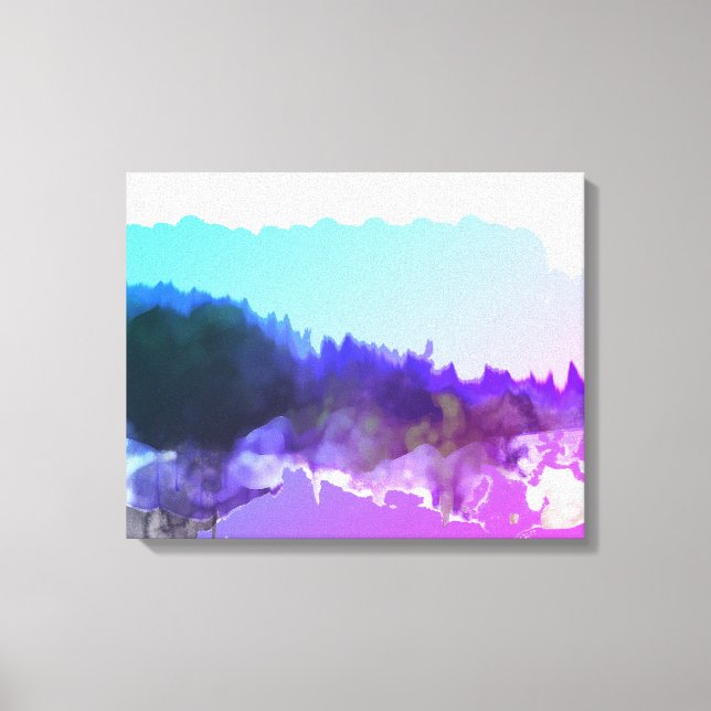 Impressão Em Tela Paisagem digital_art lilac (Frente)