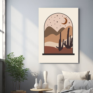 Impressão Em Tela Paisagem do Deserto, Arizona, Arte Abstrata Boho