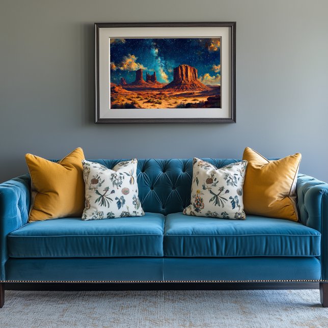 Impressão Em Tela Paisagem do Deserto com Formação em Pista Sandston (Desert Artwork)