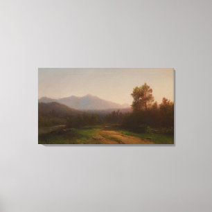 Impressão Em Tela Paisagem do Rio Hudson, c.1860-5 (óleo em canvas)