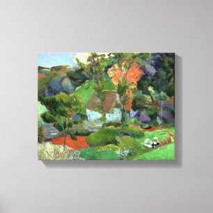 Impressão Em Tela Paisagem em Pont Aven, 1888