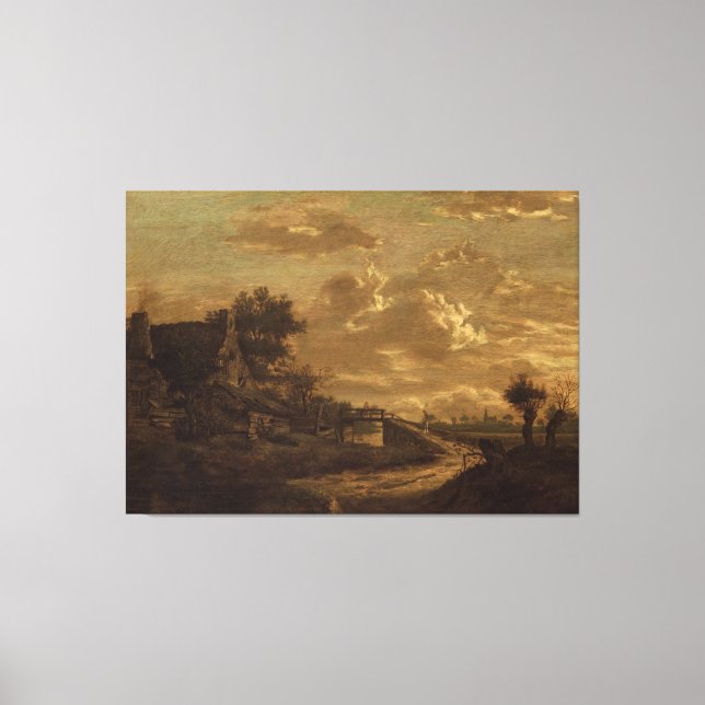 Impressão Em Tela Paisagem em Sunset, Rafaël Camphuysen (I), c. 165 (Frente)