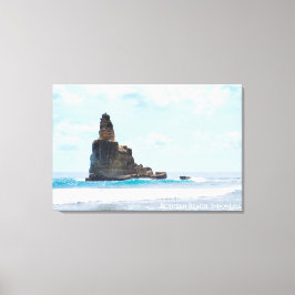 Impressão Em Tela Paisagem Karst de Pilar do Mar Azul Foto Indonésia