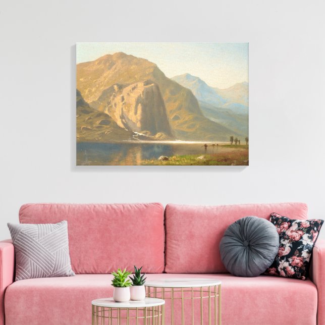 Impressão Em Tela Paisagem majestosa de Yosemite por Albert Bierstad (Insitu(Sala de estar))