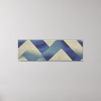 Paisagem Marinha Abstrata Ondas Zig Zag Fracturada