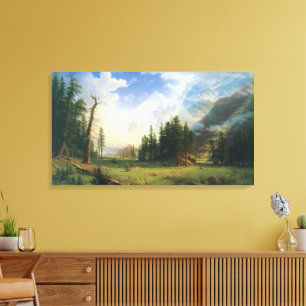 Impressão Em Tela Paisagem Montanhosa por Albert Bierstadt