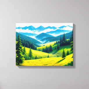 Impressão Em Tela Paisagem nº 4, Impressão de tela da Série Paisagen