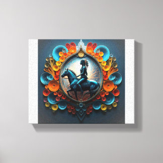 Impressão Em Tela "Paisagem Nativa Americana"