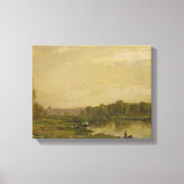 Impressão Em Tela Paisagem no Oise, Charles-François Daubigny,