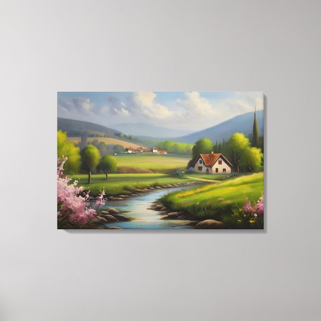 Impressão Em Tela paisagem primavera (Frente)
