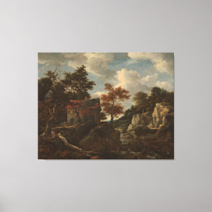 Impressão Em Tela Paisagem rochosa, Jacob Isaacksz. van Ruisdael,