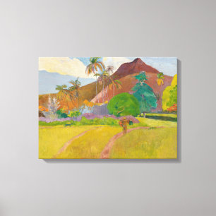 Impressão Em Tela Paisagem taitiana (por Paul Gaugin)