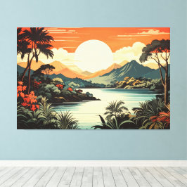 Impressão Em Tela paisagem tropical 001