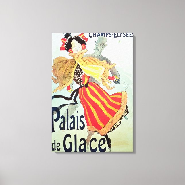 Impressão Em Tela Palácio de Gelo", Champs Elysee, Paris, 1893 (Frente)