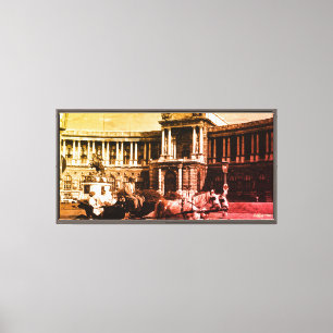 Impressão Em Tela Palácio de Hofburg Viena Áustria Vintage