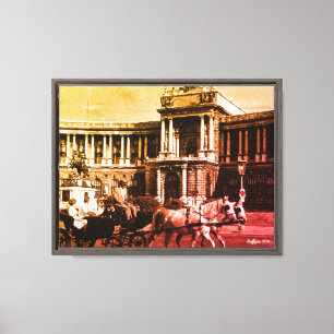 Impressão Em Tela Palácio de Hofburg Viena Áustria Vintage