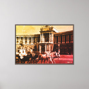 Impressão Em Tela Palácio de Hofburg Viena Áustria Vintage